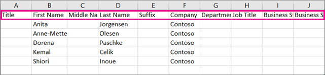 Import contacts in outlook 2007